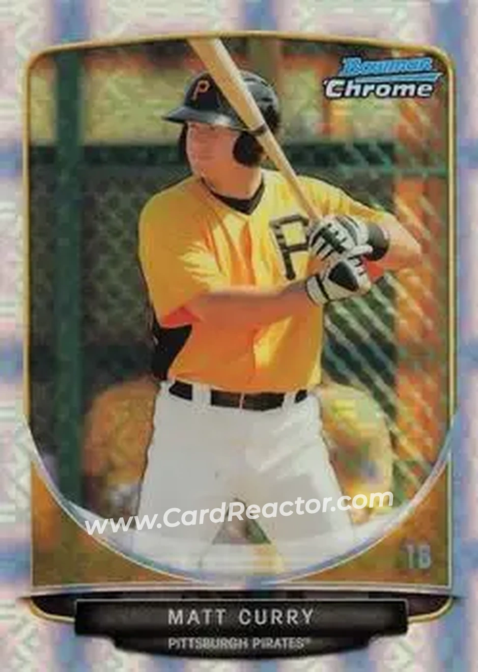 2013 Bowman Chrome - Prospects X-Fractors #BCP163 - Matt Curry - Pittsburgh Pirates