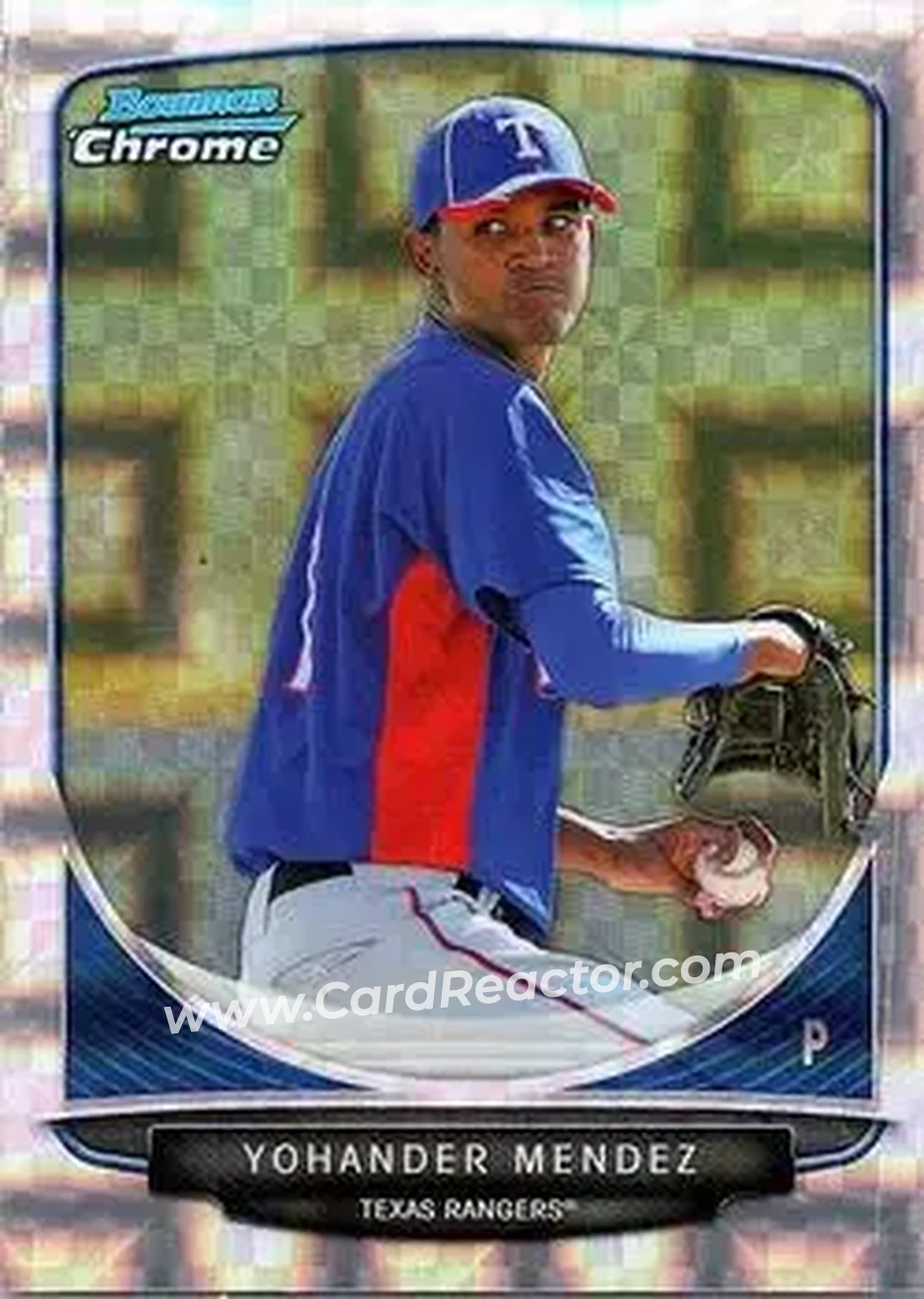 2013 Bowman Chrome - Prospects X-Fractors #BCP176 - Yohander Mendez - Texas Rangers