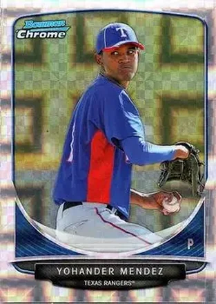 2013 Bowman Chrome - Prospects X-Fractors #BCP176 - Yohander Mendez - Texas Rangers
