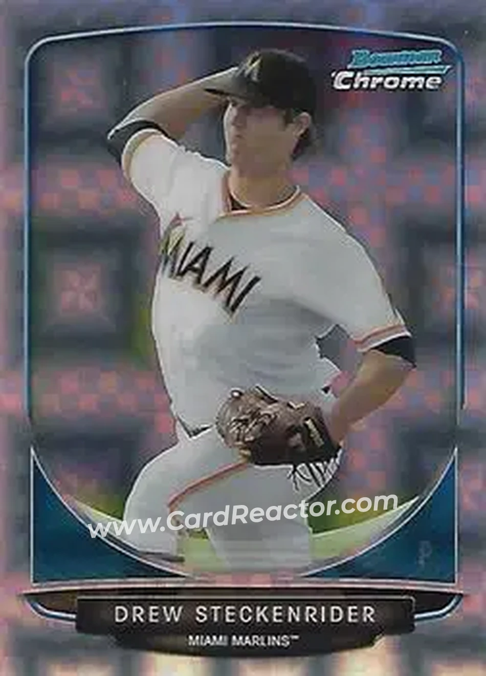 2013 Bowman Chrome - Prospects X-Fractors #BCP183 - Drew Steckenrider - Miami Marlins