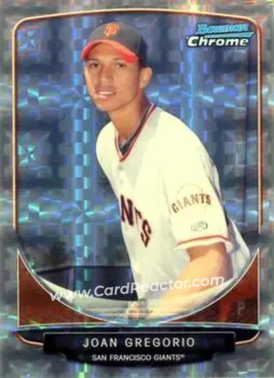 2013 Bowman Chrome - Prospects X-Fractors #BCP185 - Joan Gregorio - San Francisco Giants