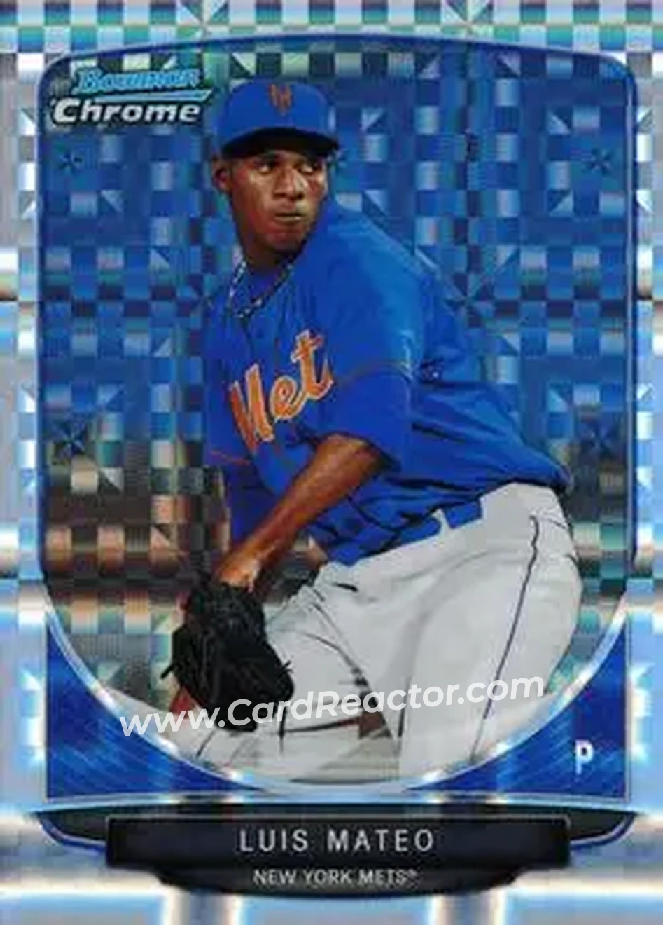 2013 Bowman Chrome - Prospects X-Fractors #BCP196 - Luis Mateo - New York Mets