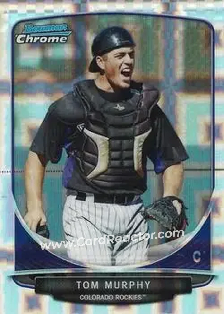 2013 Bowman Chrome - Prospects X-Fractors #BCP201 - Tom Murphy - Colorado Rockies - Front 2013 Bowman Chrome - Prospects X-Fractors #BCP201 - Tom Murphy - Colorado Rockies - Front
