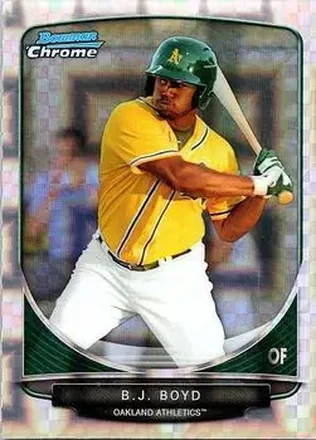 2013 Bowman Chrome - Prospects X-Fractors #BCP203 - B.J. Boyd - Oakland Athletics