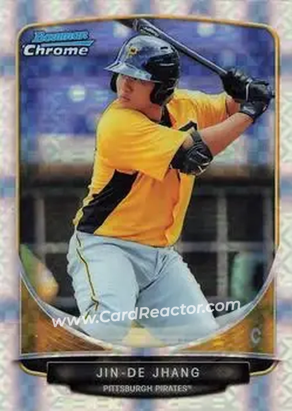 2013 Bowman Chrome - Prospects X-Fractors #BCP211 - Jin-De Jhang - Pittsburgh Pirates