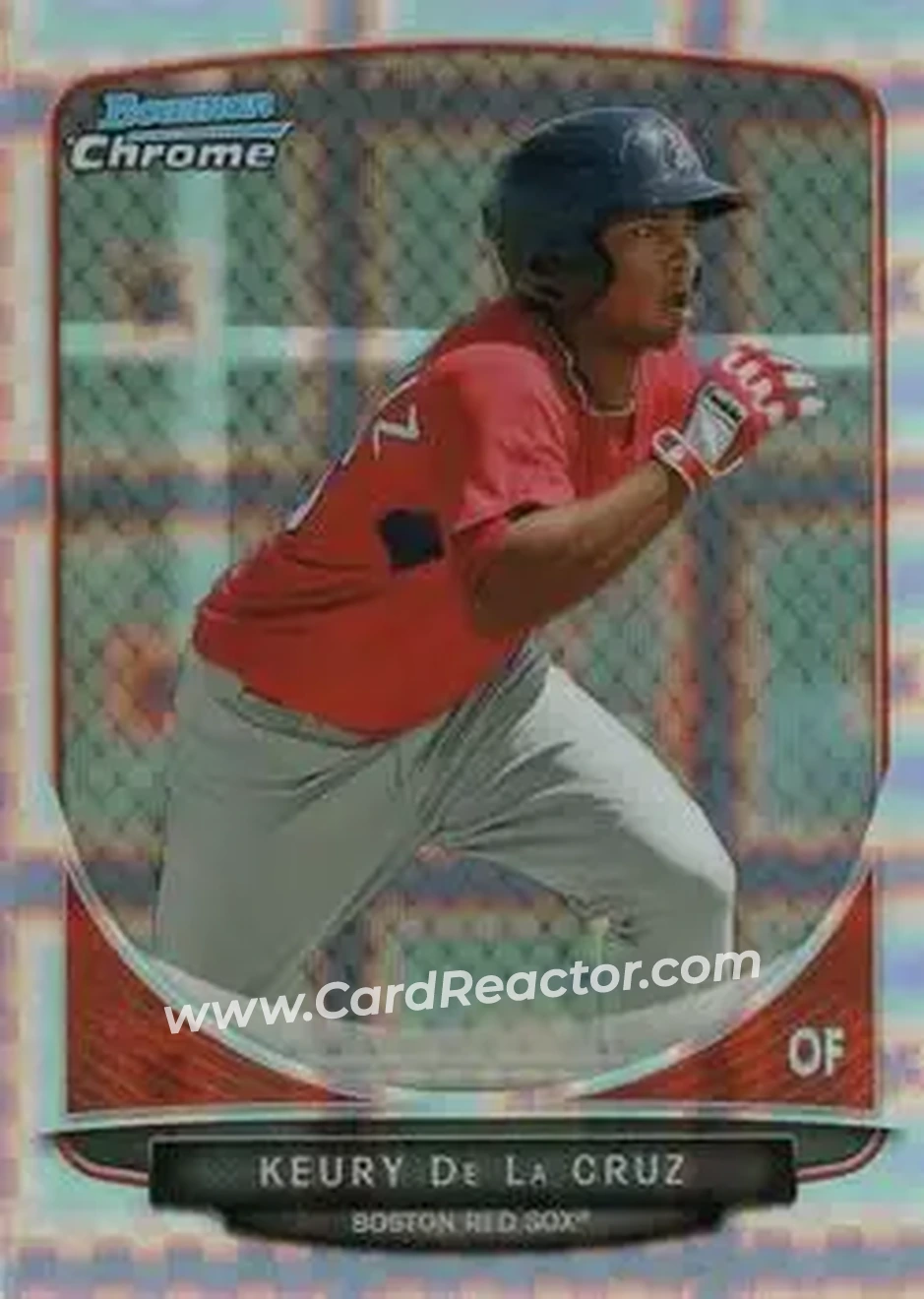 2013 Bowman Chrome - Prospects X-Fractors #BCP219 - Keury de la Cruz - Boston Red Sox - Front