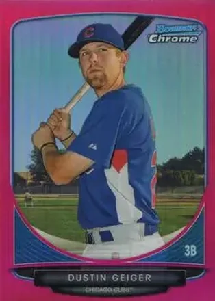 2013 Bowman Chrome - Prospects Pink Refractors #BCP209 - Dustin Geiger - Chicago Cubs