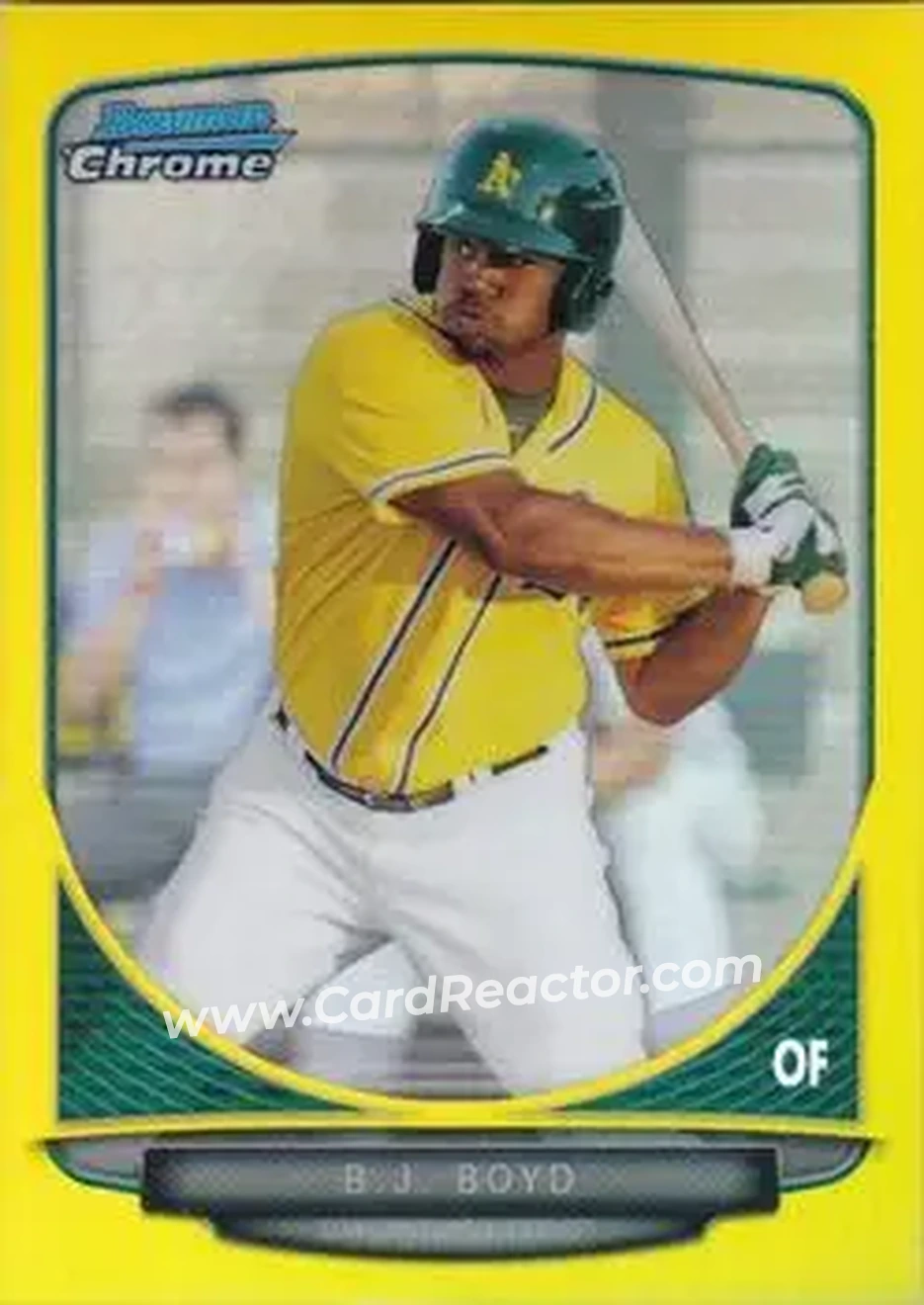 2013 Bowman Chrome - Prospects Yellow Refractors #BCP203 - B.J. Boyd - Oakland Athletics