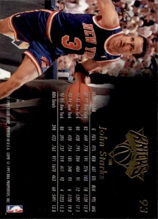 John Starks Rückseite