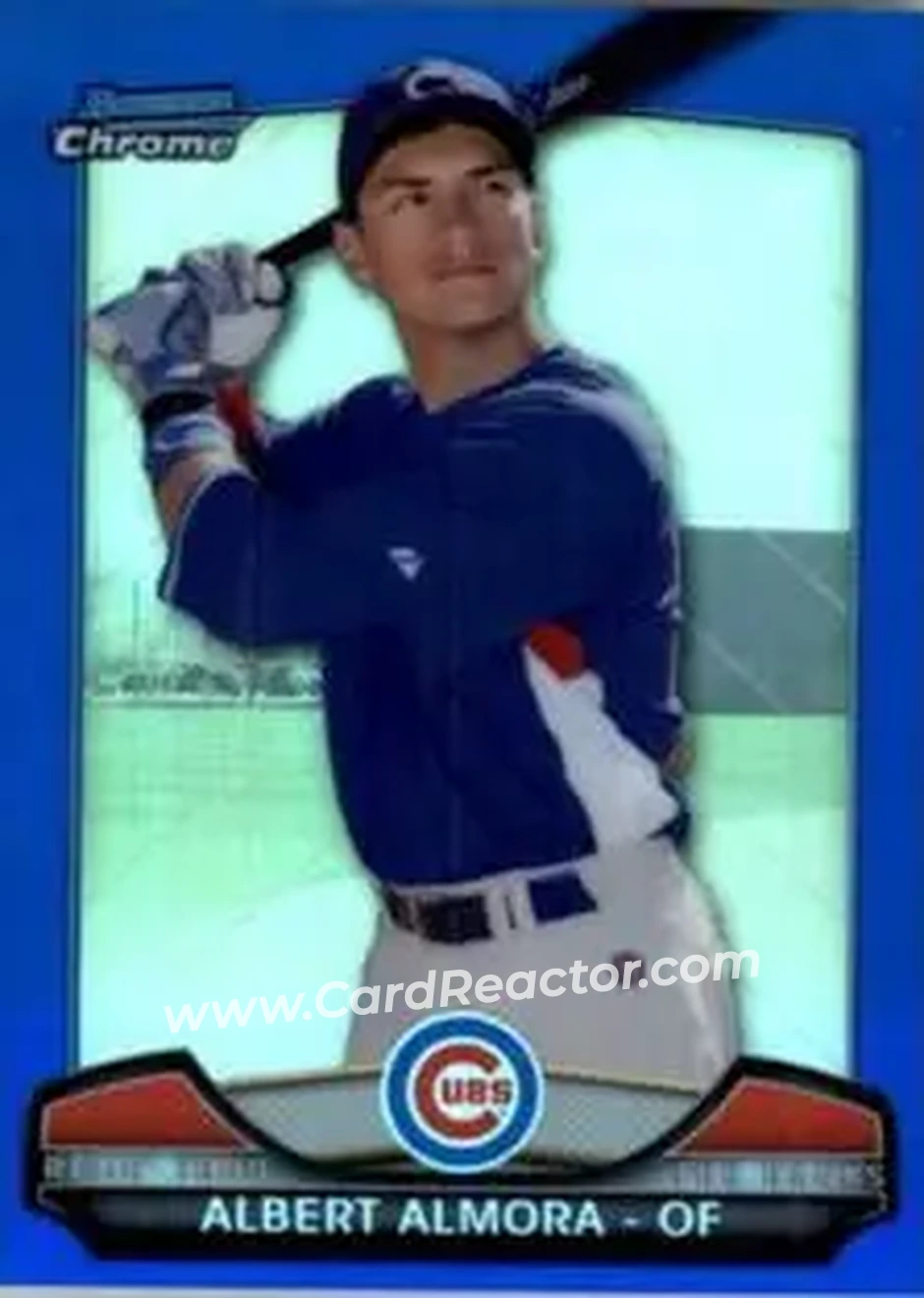 2013 Bowman Chrome - Risin' Thru the Ranks Mini Blue Refractor #RTR-AA - Albert Almora - Chicago Cubs