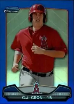 2013 Bowman Chrome - Risin' Thru the Ranks Mini Blue Refractor #RTR-CC - C.J. Cron - Los Angeles Angels