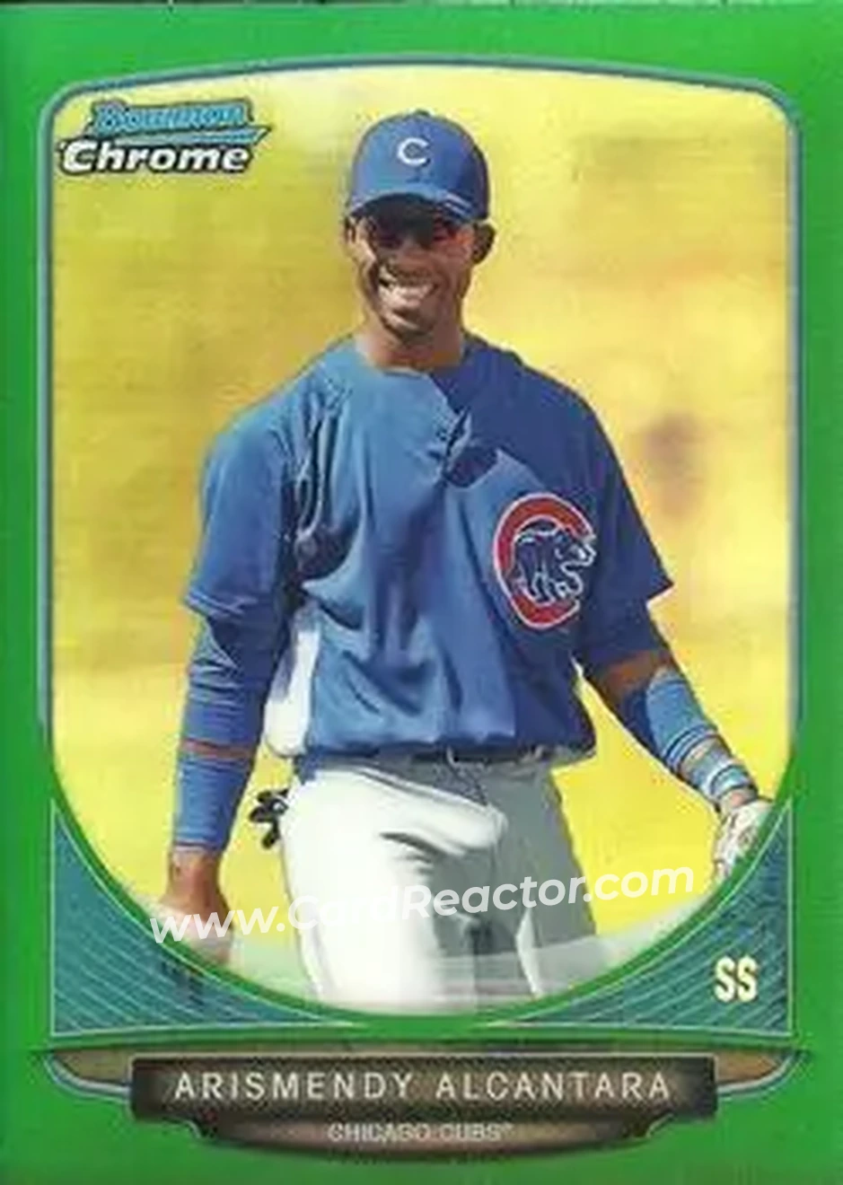 2013 Bowman Chrome - Prospects Green Refractors #BCP119 - Arismendy Alcantara - Chicago Cubs