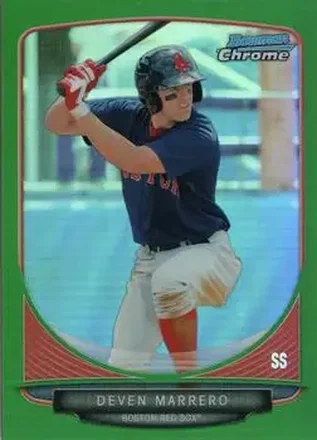 2013 Bowman Chrome - Prospects Green Refractors #BCP120 - Deven Marrero - Boston Red Sox