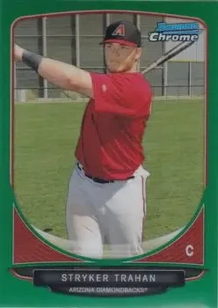 2013 Bowman Chrome - Prospects Green Refractors #BCP123 - Stryker Trahan - Arizona Diamondbacks