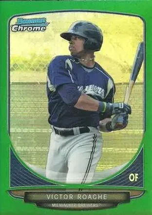 2013 Bowman Chrome - Prospects Green Refractors #BCP127 - Victor Roache - Milwaukee Brewers