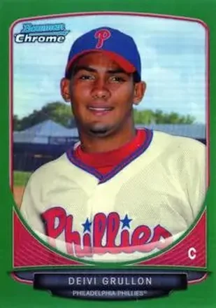 2013 Bowman Chrome - Prospects Green Refractors #BCP128 - Deivi Grullon - Philadelphia Phillies