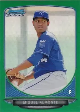2013 Bowman Chrome - Prospects Green Refractors #BCP131 - Miguel Almonte - Kansas City Royals