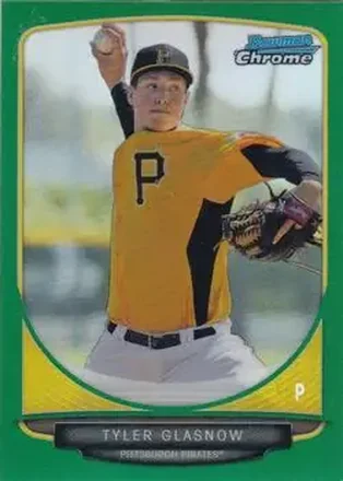 2013 Bowman Chrome - Prospects Green Refractors #BCP134 - Tyler Glasnow - Pittsburgh Pirates