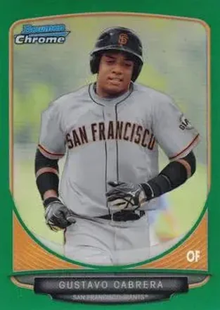 2013 Bowman Chrome - Prospects Green Refractors #BCP136 - Gustavo Cabrera - San Francisco Giants