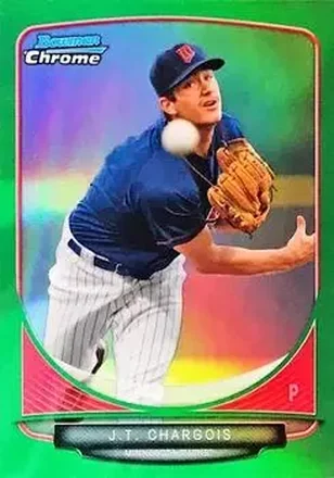 2013 Bowman Chrome - Prospects Green Refractors #BCP137 - J.T. Chargois - Minnesota Twins