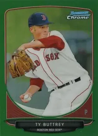 2013 Bowman Chrome - Prospects Green Refractors #BCP139 - Ty Buttrey - Boston Red Sox