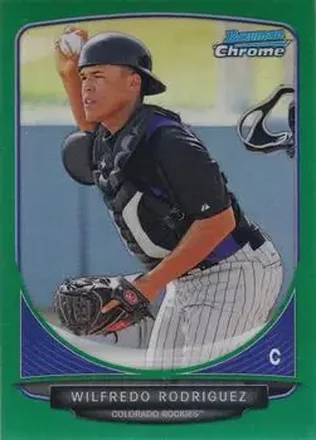 2013 Bowman Chrome - Prospects Green Refractors #BCP148 - Wilfredo Rodriguez - Colorado Rockies