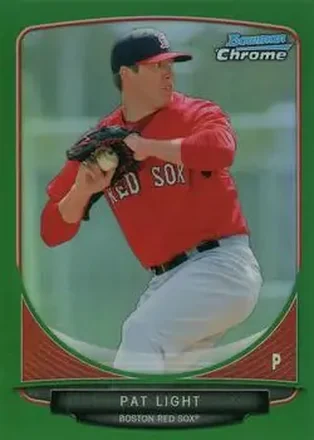 2013 Bowman Chrome - Prospects Green Refractors #BCP152 - Pat Light - Boston Red Sox