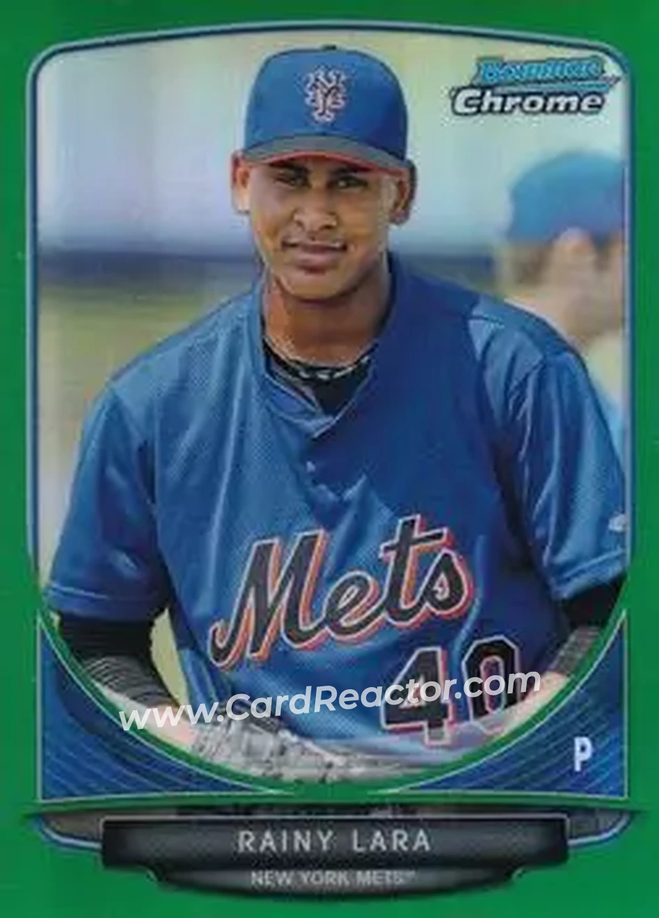 2013 Bowman Chrome - Prospects Green Refractors #BCP153 - Rainy Lara - New York Mets
