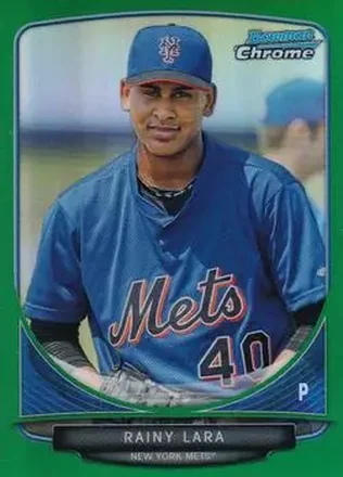 2013 Bowman Chrome - Prospects Green Refractors #BCP153 - Rainy Lara - New York Mets