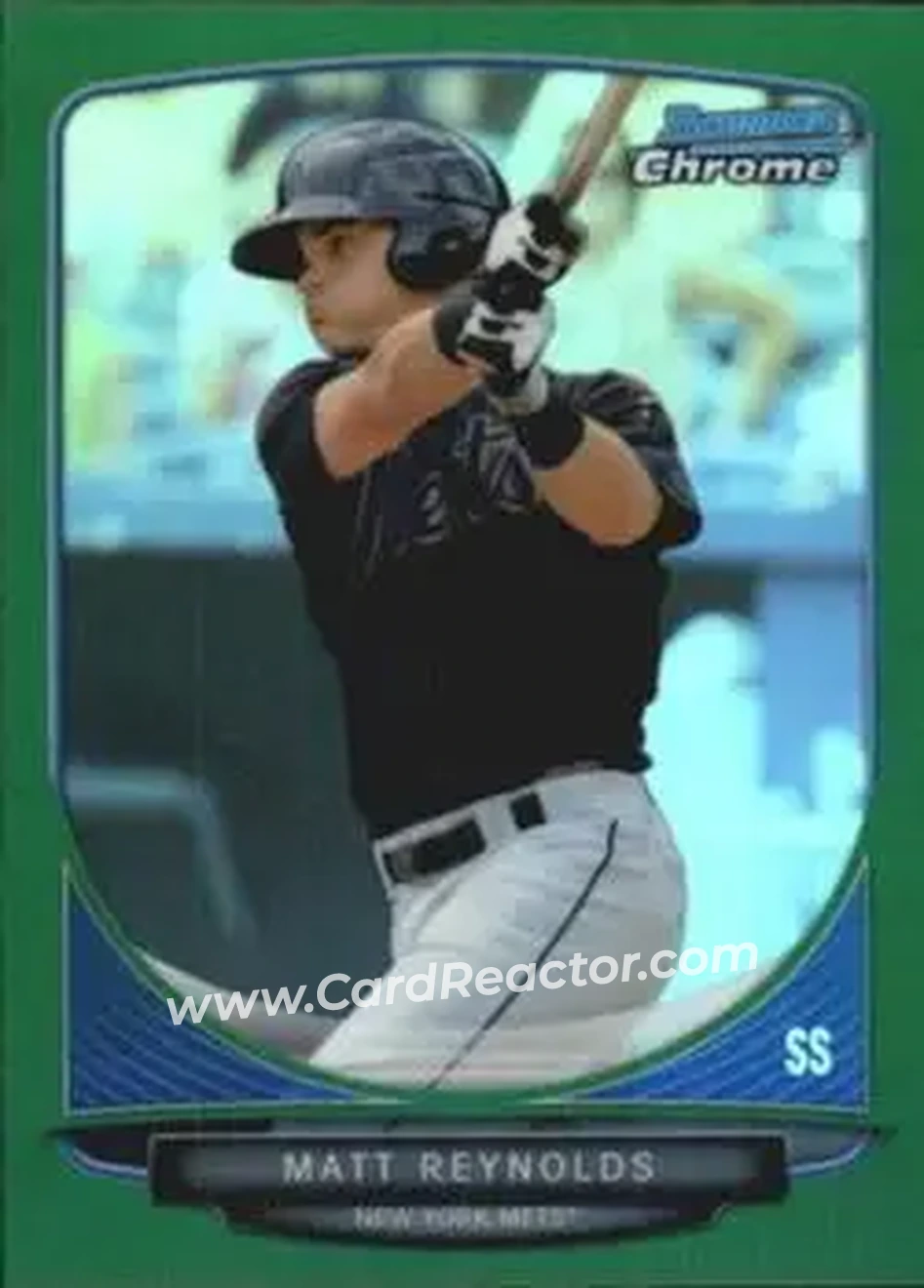 2013 Bowman Chrome - Prospects Green Refractors #BCP157 - Matt Reynolds - New York Mets