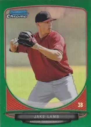 2013 Bowman Chrome - Prospects Green Refractors #BCP161 - Jake Lamb - Arizona Diamondbacks