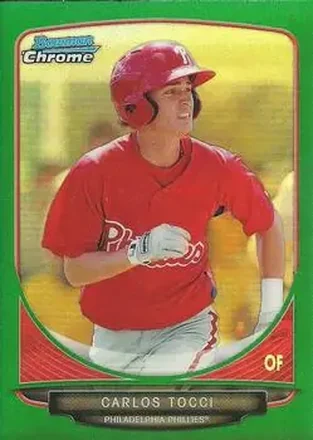 2013 Bowman Chrome - Prospects Green Refractors #BCP165 - Carlos Tocci - Philadelphia Phillies