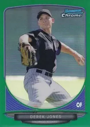 2013 Bowman Chrome - Prospects Green Refractors #BCP169 - Derek Jones - Colorado Rockies