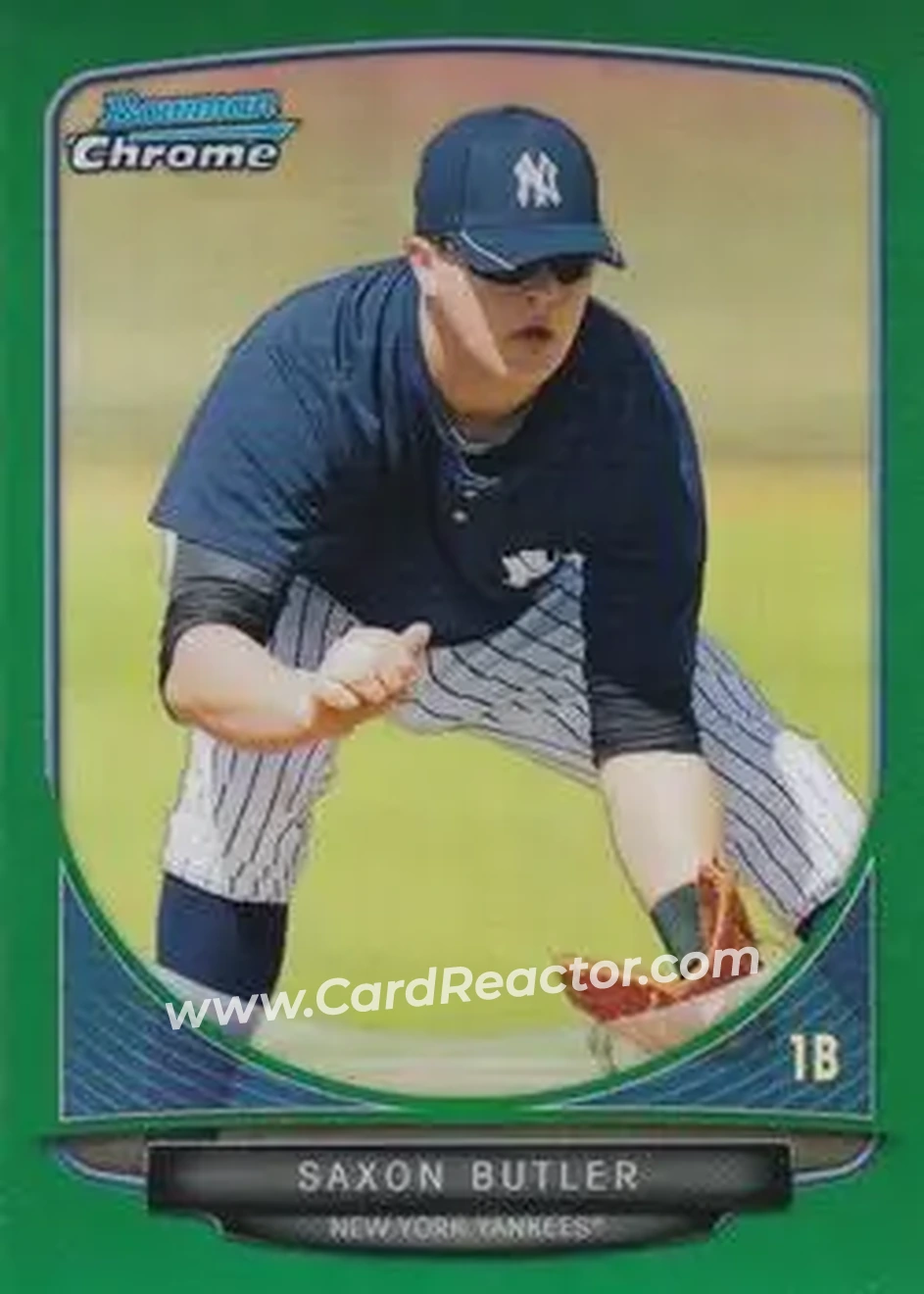 2013 Bowman Chrome - Prospects Green Refractors #BCP172 - Saxon Butler - New York Yankees