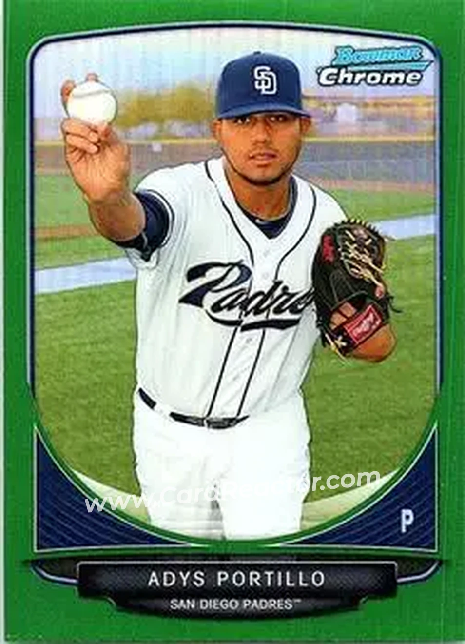 2013 Bowman Chrome - Prospects Green Refractors #BCP175 - Adys Portillo - San Diego Padres