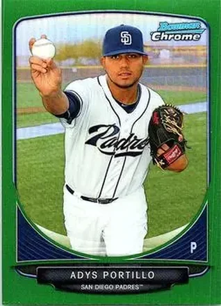 2013 Bowman Chrome - Prospects Green Refractors #BCP175 - Adys Portillo - San Diego Padres