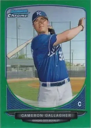 2013 Bowman Chrome - Prospects Green Refractors #BCP177 - Cameron Gallagher - Kansas City Royals