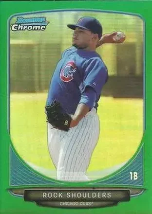 2013 Bowman Chrome - Prospects Green Refractors #BCP178 - Rock Shoulders - Chicago Cubs