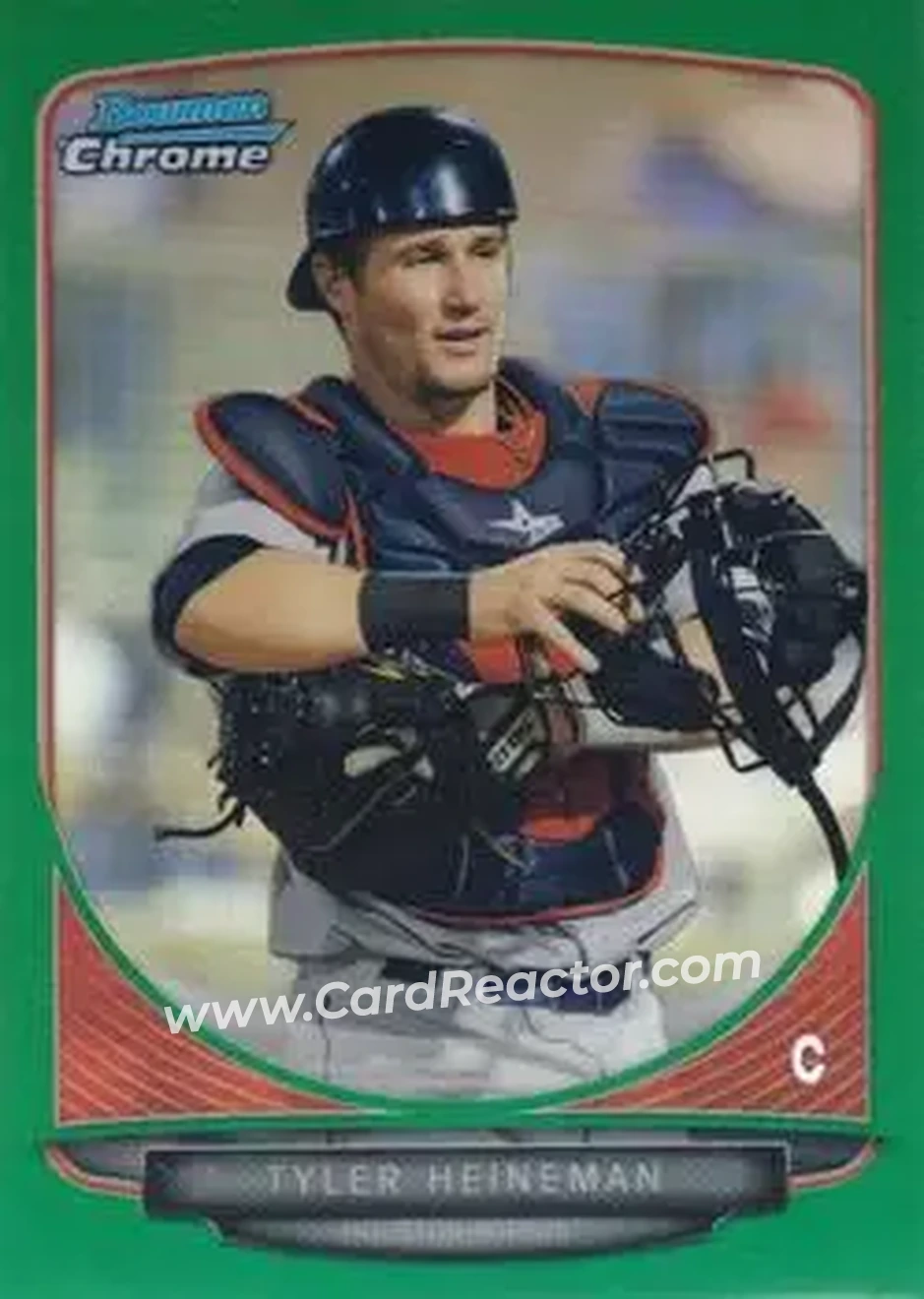 2013 Bowman Chrome - Prospects Green Refractors #BCP180 - Tyler Heineman - Houston Astros