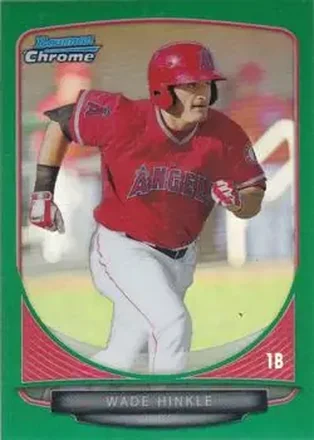 2013 Bowman Chrome - Prospects Green Refractors #BCP181 - Wade Hinkle - Los Angeles Angels