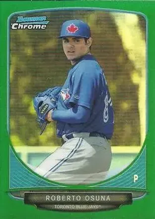 2013 Bowman Chrome - Prospects Green Refractors #BCP182 - Roberto Osuna - Toronto Blue Jays