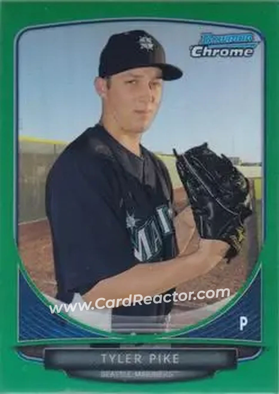 2013 Bowman Chrome - Prospects Green Refractors #BCP194 - Tyler Pike - Seattle Mariners