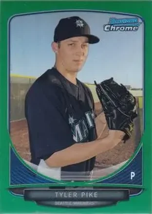 2013 Bowman Chrome - Prospects Green Refractors #BCP194 - Tyler Pike - Seattle Mariners