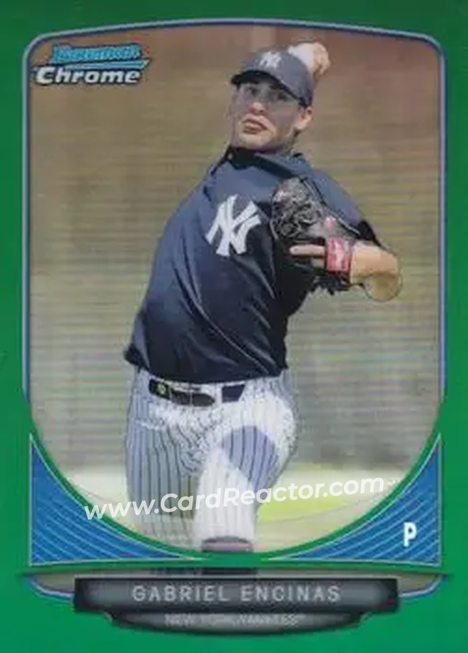 2013 Bowman Chrome - Prospects Green Refractors #BCP195 - Gabriel Encinas - New York Yankees