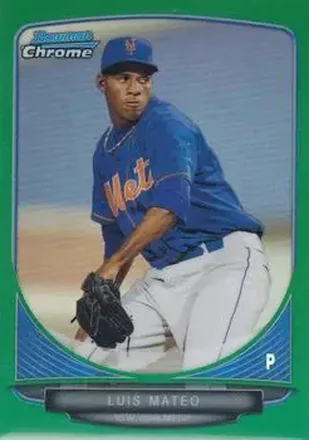 2013 Bowman Chrome - Prospects Green Refractors #BCP196 - Luis Mateo - New York Mets