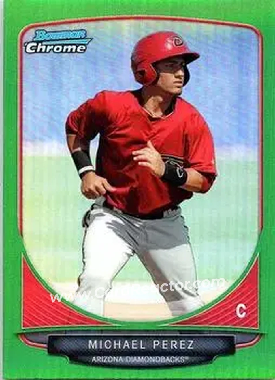 2013 Bowman Chrome - Prospects Green Refractors #BCP197 - Michael Perez - Arizona Diamondbacks