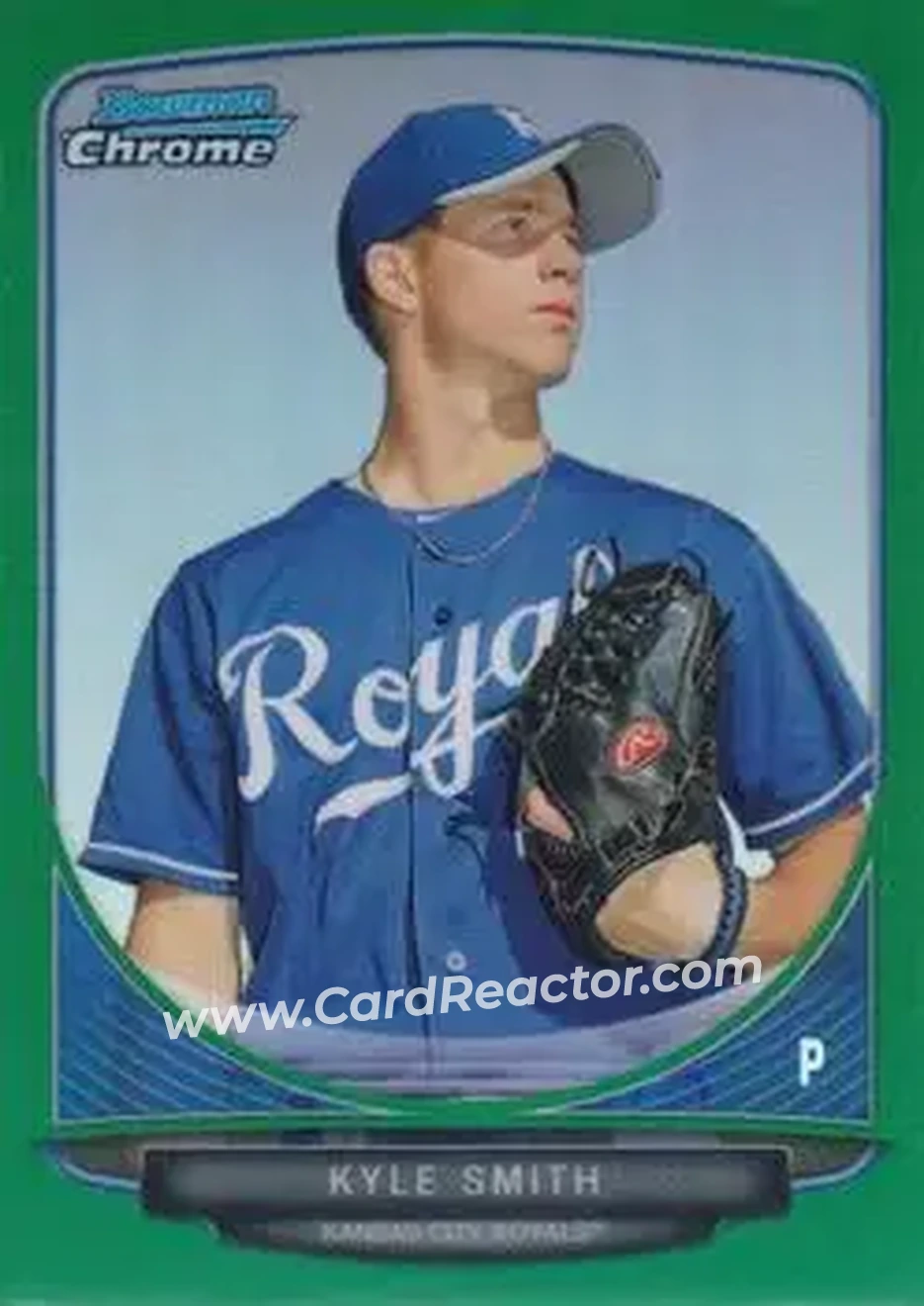 2013 Bowman Chrome - Prospects Green Refractors #BCP205 - Kyle Smith - Kansas City Royals