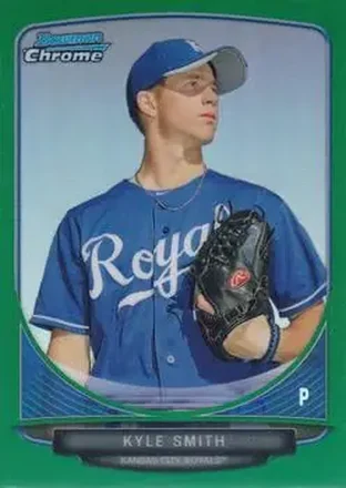 2013 Bowman Chrome - Prospects Green Refractors #BCP205 - Kyle Smith - Kansas City Royals