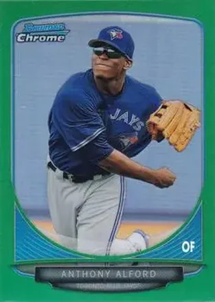 2013 Bowman Chrome - Prospects Green Refractors #BCP208 - Anthony Alford - Toronto Blue Jays