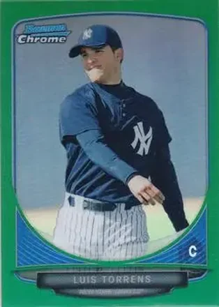 2013 Bowman Chrome - Prospects Green Refractors #BCP214 - Luis Torrens - New York Yankees